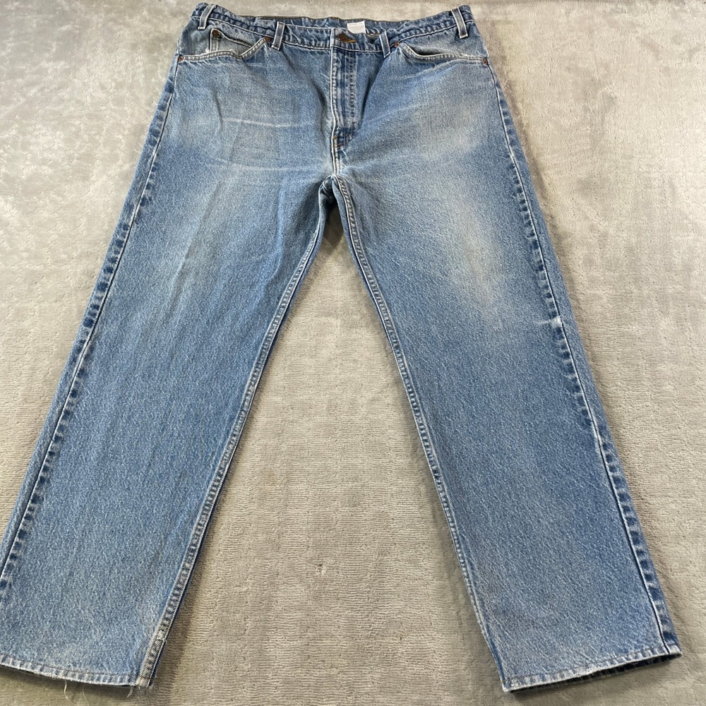 Vintage Levis 505 Jeans Mens 38x28 Blue Regular Straight Orange Tab Mexico 1994